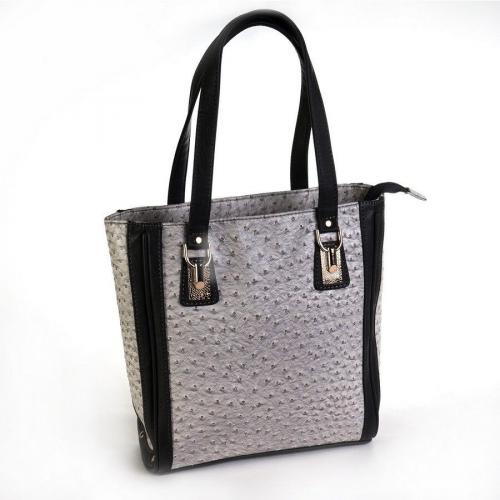 Женская сумка классическая серая Allexi - Фабрика сумок «Allexi»
