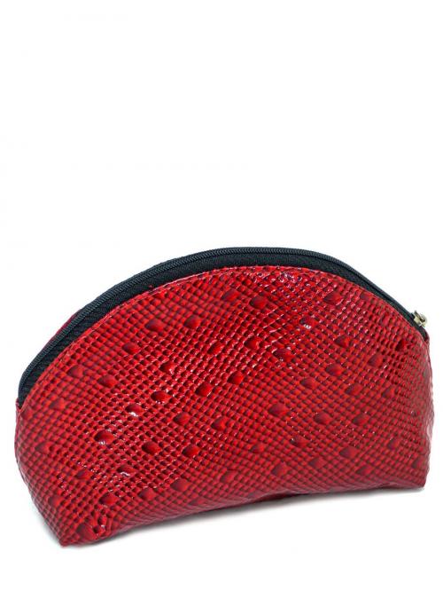 Красная косметичка женская Allexi - Фабрика сумок «Allexi»
