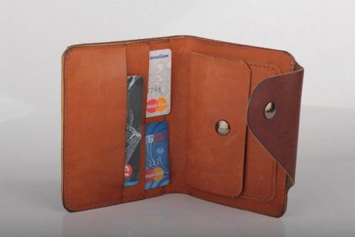 Кожаное портмоне коричневое Титул М - Фабрика сумок «Титул М»