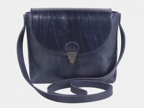Синий женский клатч из натуральной кожи  - Фабрика сумок «Alexander TS»