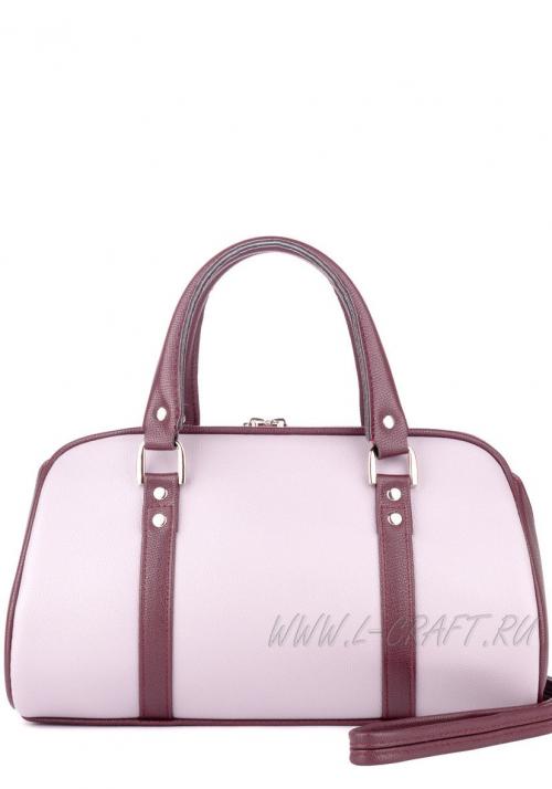 Сумка женская каркасная фиолетовая L-Craft - Фабрика сумок «L-Craft»