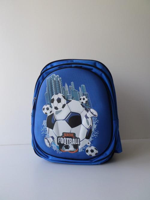 Школьный рюкзак синий мячи - Фабрика сумок «Омега»