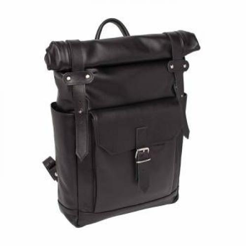 Рюкзак городской кожаный Eliot Black Lakestone - Фабрика сумок «Lakestone»