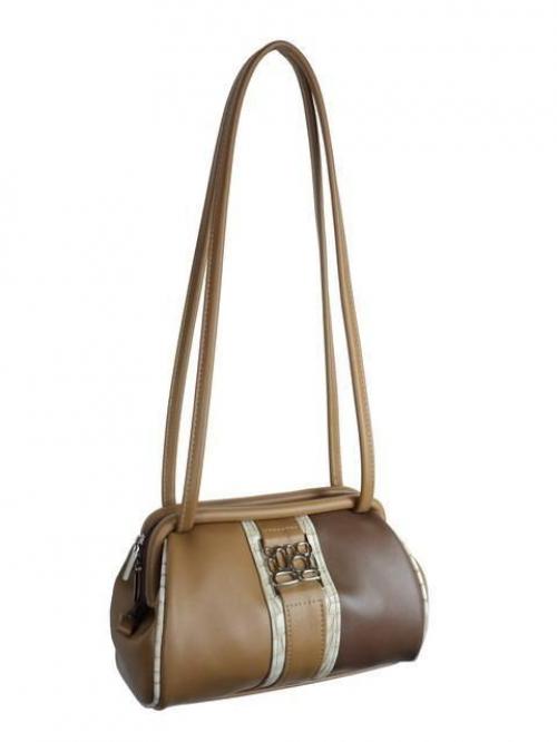 Сумка-саквояж женская коричневая Миг - Фабрика сумок «Миг»