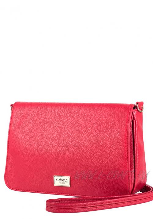 Красная сумка женская через плечо L-Craft - Фабрика сумок «L-Craft»