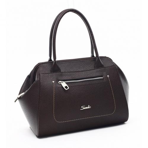 Женская сумка классическая коричневая Savio - Фабрика сумок «Savio»