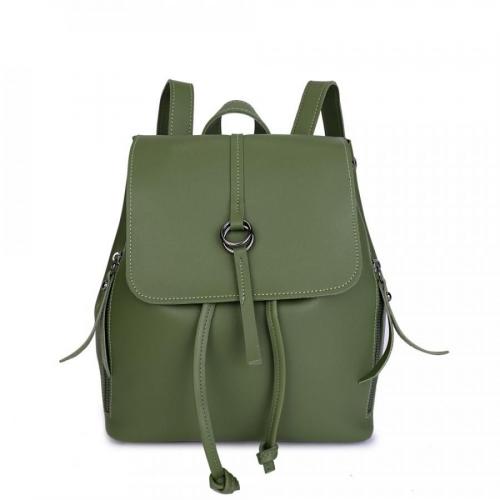 Женский рюкзак из экокожи зеленый Ors Oro - Фабрика сумок «Grizzly»