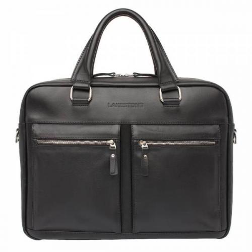 Мужской портфель кожаный Colston Black Lakestone - Фабрика сумок «Lakestone»