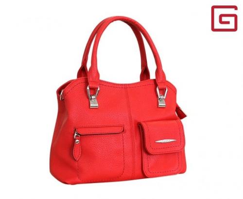 Женская сумка классическая красная Тоут Gera - Фабрика сумок «Gera»