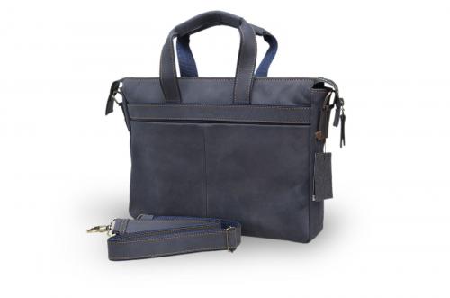 Сумка-портфель мужская синяя Олио Рости - Фабрика сумок «Олио Рости»