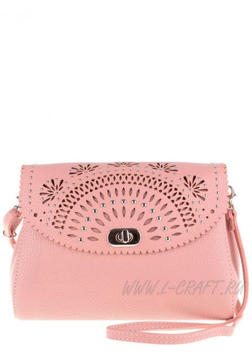 Женская сумка на плечо розовая L-Craft - Фабрика сумок «L-Craft»