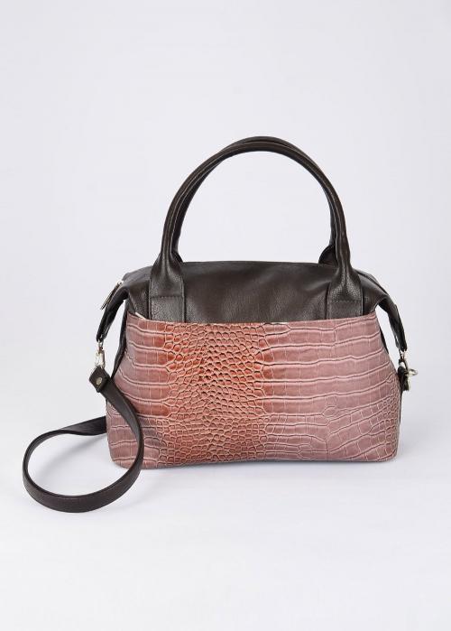 Женская сумка классическая коричневая с ремешком Anri - Фабрика сумок «Anri»