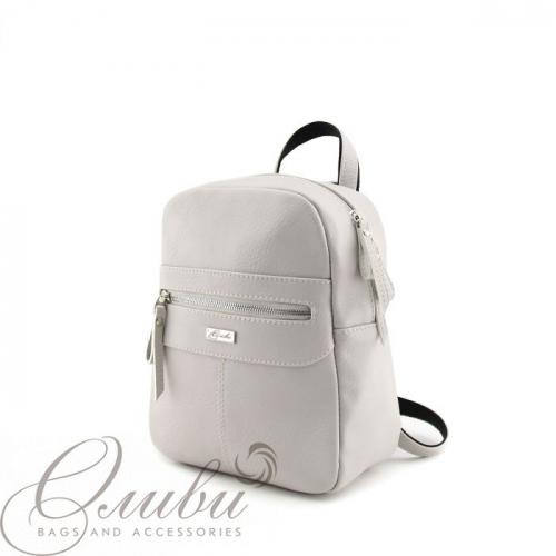 Рюкзак серый светлый OLIVI - Фабрика сумок «OLIVI»