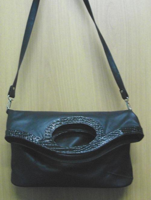 Женская черная сумка через плечо - Фабрика сумок «Богородская галантерейная фабрика»
