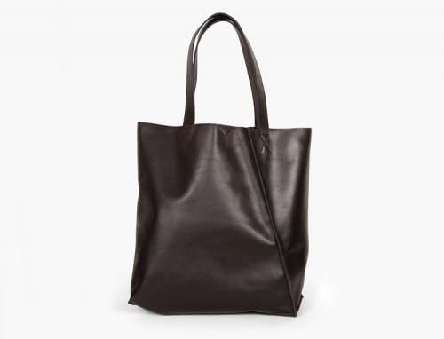 Кожаная cумка шоппер черного цвета - Фабрика сумок «А-Рада»