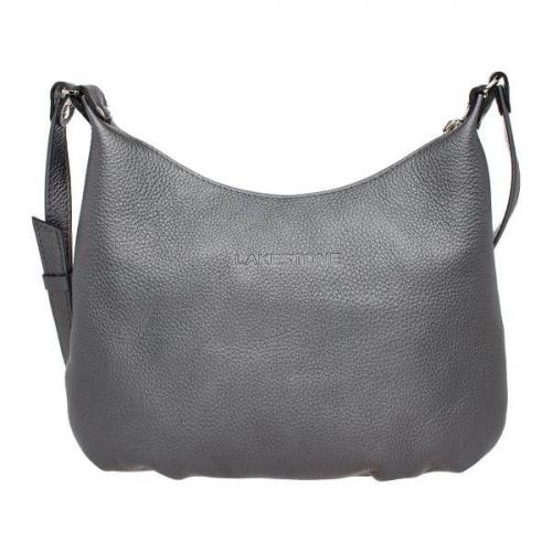 Кожаная сумка женская на плечо Sloan Silver Grey Lakestone - Фабрика сумок «Lakestone»