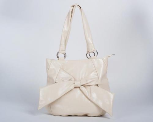 Женская сумка беж с бантом - Фабрика сумок «Богородская галантерейная фабрика»