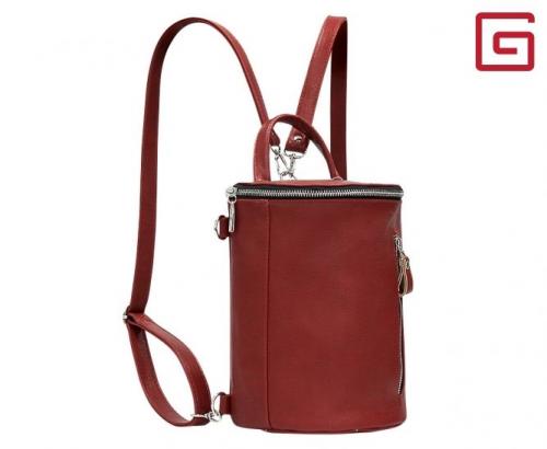 Рюкзак женский красный овал Gera - Фабрика сумок «Gera»