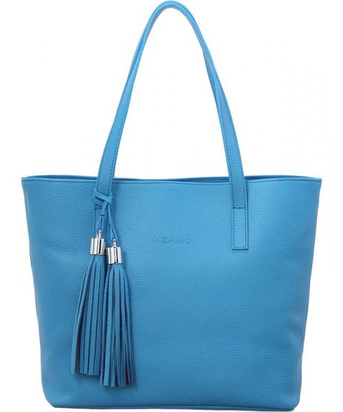 Женская сумка кожаная голубая Azaro - Фабрика сумок «Deboro»