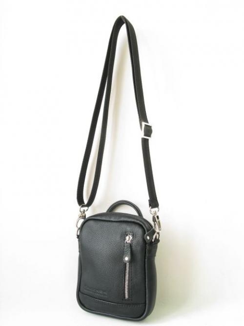 Кожаная сумка-планшет мужская черная Studio KSK - Фабрика сумок «Studio KSK»