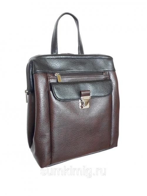 Женский рюкзак коричневый Миг - Фабрика сумок «Миг»