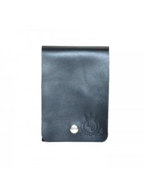 Мужской кошелек кожаный черный Lucky exclusive - Фабрика сумок «Lucky exclusive»