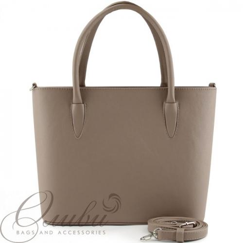 Женская классическая сумка какао OLIVI - Фабрика сумок «OLIVI»
