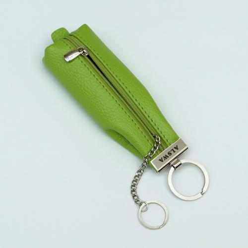 Ключница кожаная зеленая ALSWA - Фабрика сумок «ALSWA»