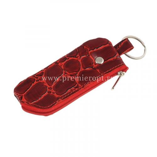Футляр для ключей Красный крокодил Премьер - Фабрика сумок «Премьер»