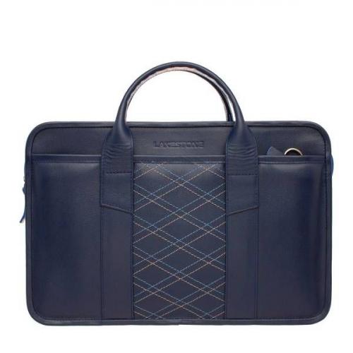 Сумка-портфель мужская Marion Dark Blue Rhombus Lakestone - Фабрика сумок «Lakestone»