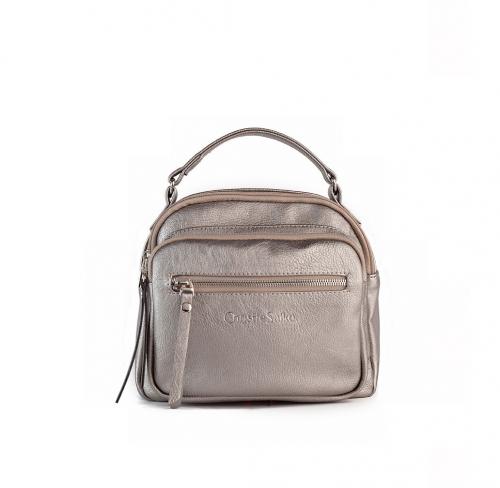 Сумка-рюкзак женская серая бронза Christie Saiko - Фабрика сумок «Christie Saiko»