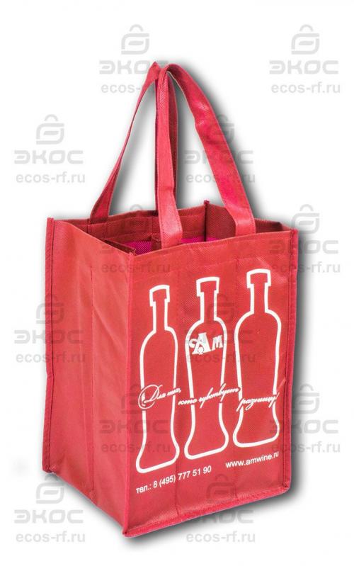 Промо сумка винная Экос - Фабрика сумок «Экос»