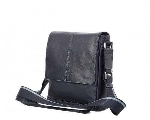 Сумка-планшет мужская черная Afina - Фабрика сумок «Afina»