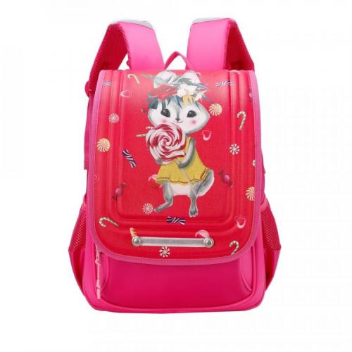Школьный ранец для девочек фуксия GRIZZLY - Фабрика сумок «Grizzly»