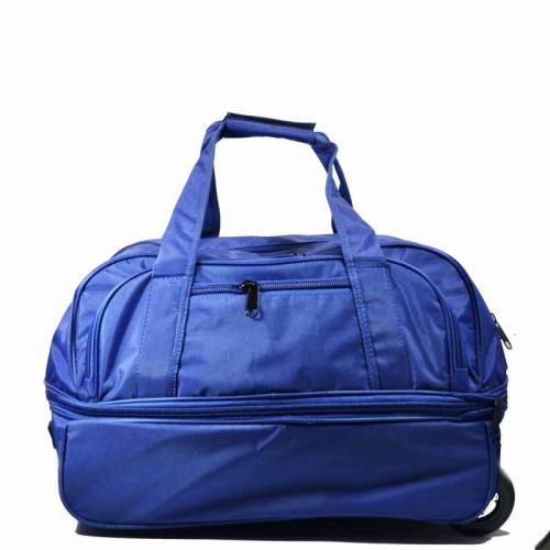Дорожная сумка на колесах синяя Карго - Фабрика сумок «Miss Bag»