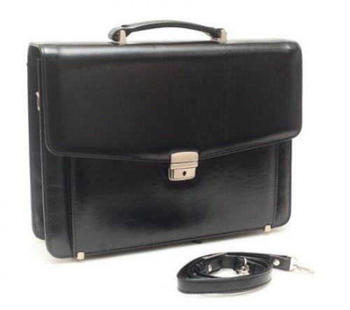 Портфель мужской черный Гранд - Фабрика сумок «Гранд»
