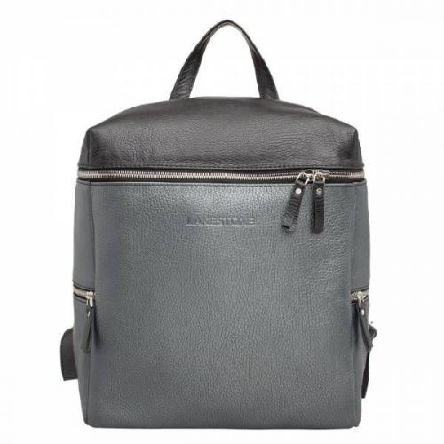 Кожаный женский рюкзак городской Gipsy Silver Grey Lakestone - Фабрика сумок «Lakestone»
