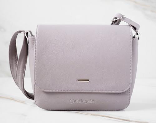 Сумка женская на плечо фиолетовая Christie Saiko - Фабрика сумок «Christie Saiko»