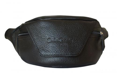 сумка кожаная на пояс Canello black Carlo Gattini - Фабрика сумок «Carlo Gattini»