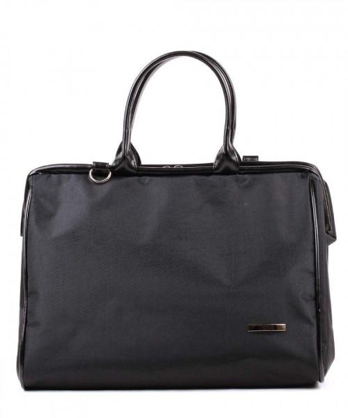 Женская сумка деловая текстиль черная Медведково - Фабрика сумок «Медведково»