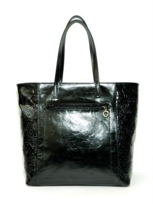 Женская сумка деловая черный лак GriNNa - Фабрика сумок «GriNNa»