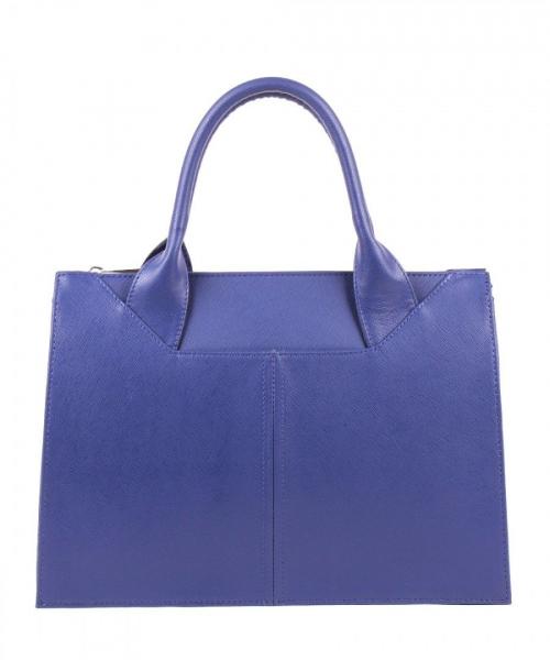 Женская сумка каркасная синяя Медведково - Фабрика сумок «Медведково»