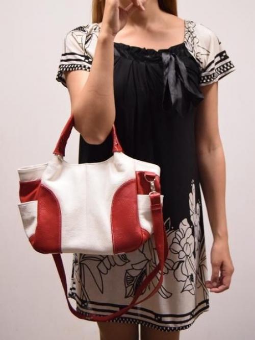 Кожаная женская сумка с длинным ремешком - Фабрика сумок «Карман»