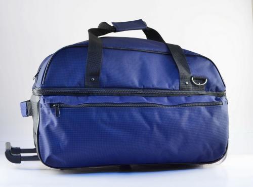 Дорожная сумка на колесах синяя Сакси - Фабрика сумок «Сакси»