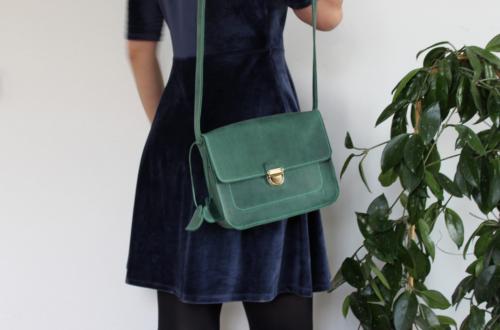 Сумка изумрудно-зеленая Джолит - Фабрика сумок «Banzaleather»