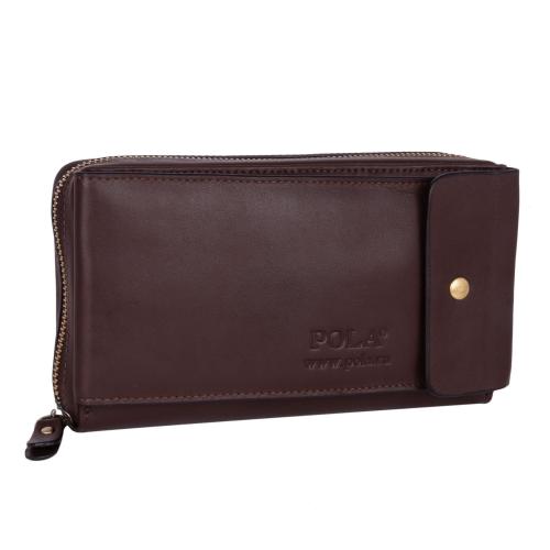 Мужской кошелек коричневый Полар - Фабрика сумок «Полар»