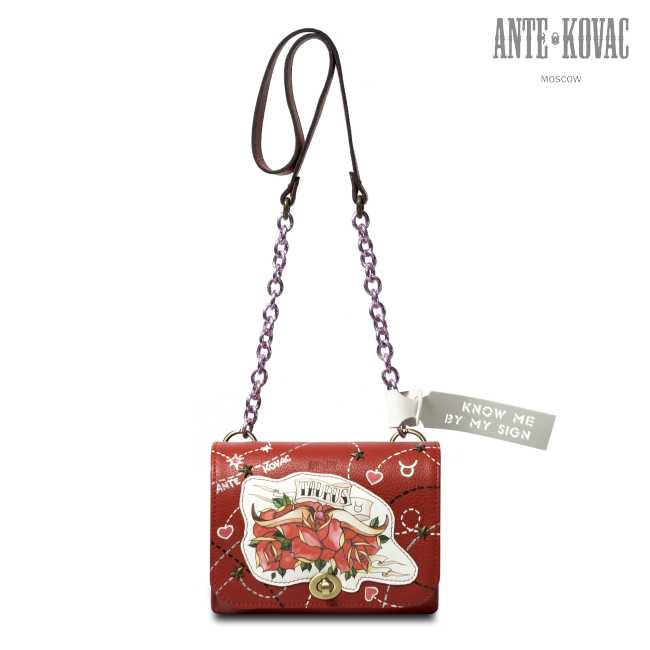 Женская кожаная сумка через плечо Телец Ante Kovac - Фабрика сумок «Ante Kovac»