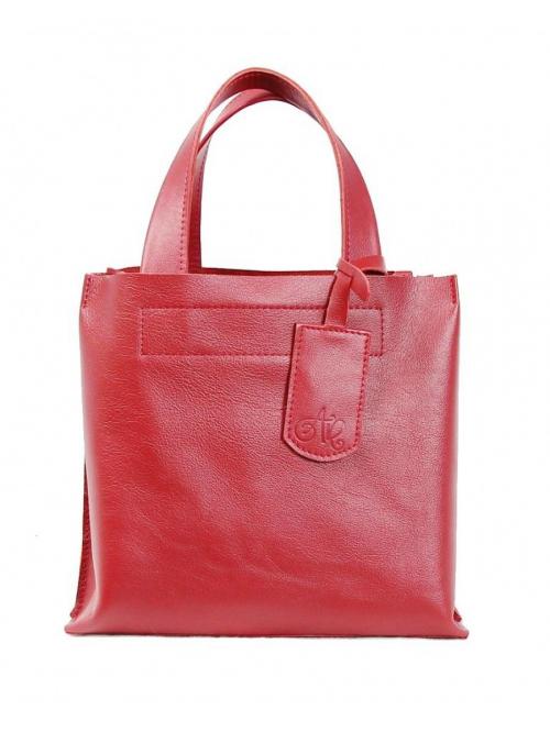 Женская сумка красная длинные ручки Lucky exclusive - Фабрика сумок «Lucky exclusive»