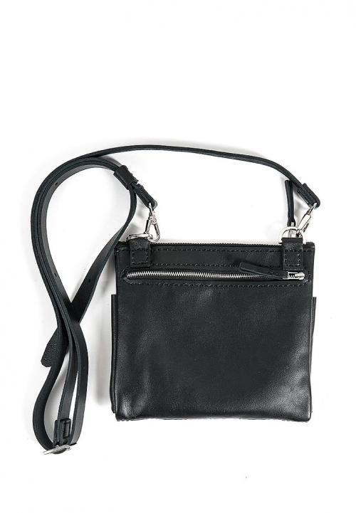 Кожаная сумка на плечо черная Handsel - Фабрика сумок «Handsel»