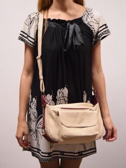 Кожаная женская сумка через плечо Карман - Фабрика сумок «Карман»
